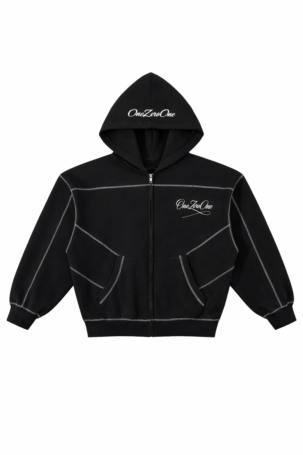 OneZeroOne Black Zip Up