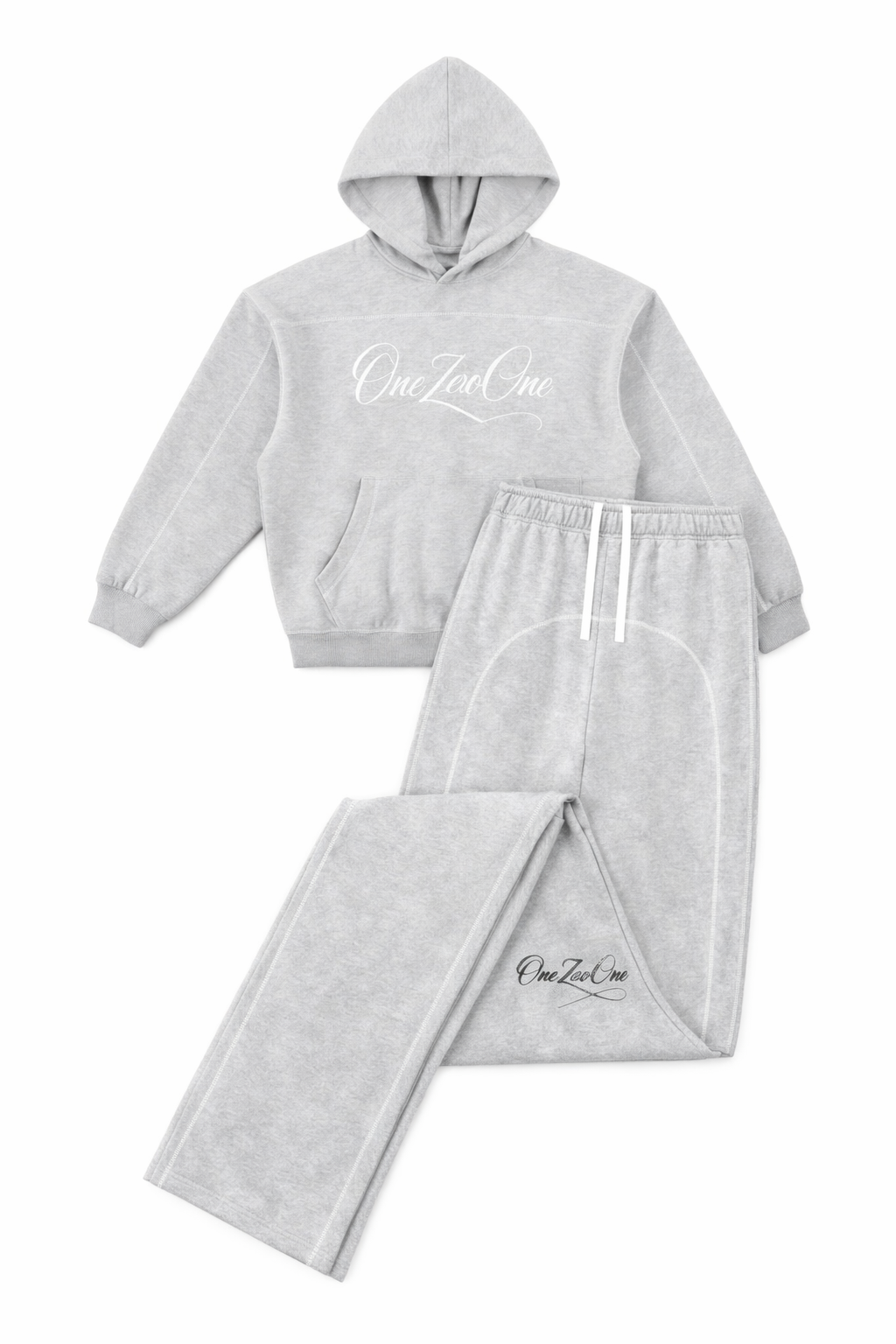 YANG SET- GRAY ZIPUP